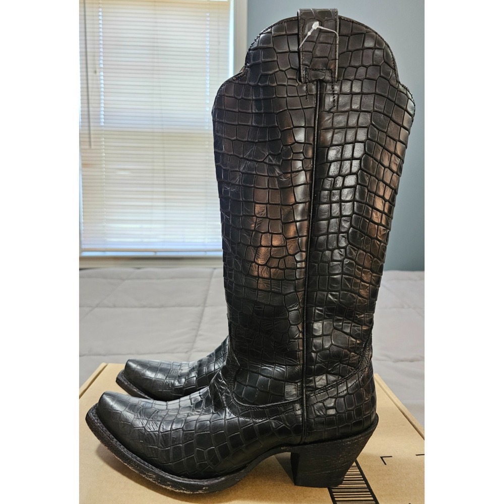 Idyllwind® (Women's 7 M) Strut™ Snip Toe 13.5" Western Boots in Black - $205 - Picture 2 of 9